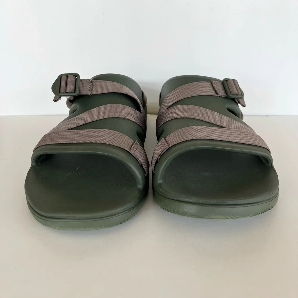 Chaco Men’s Chillos Slip On Sport Slide Sandal in Moss Green, size 14